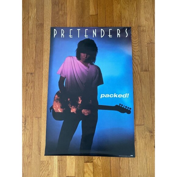 Pretenders Packed Original 1990 Record Store Promo Poster 23x35 Never Hung - Picture 2 of 6